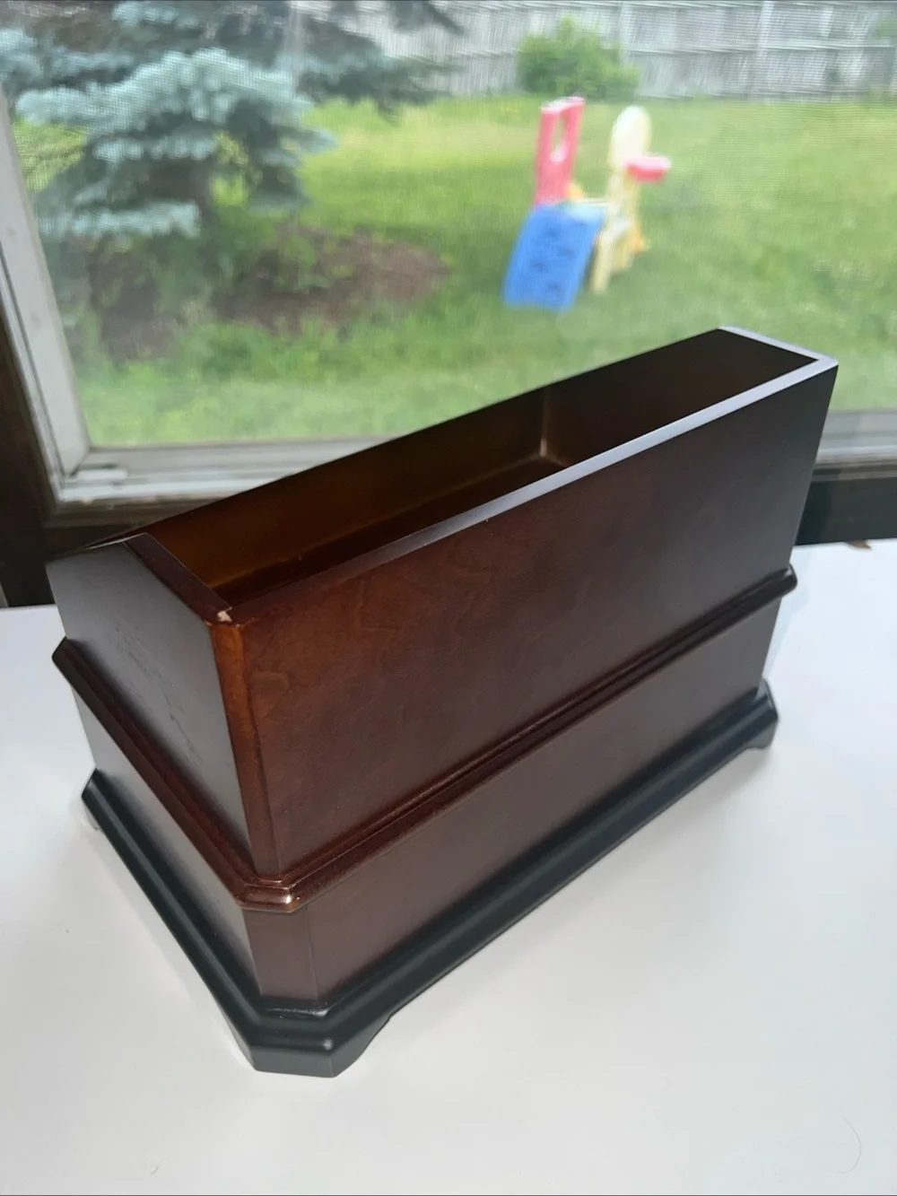 Bombay Co Vintage Wooden Desk Organizer Letter Holder 1 Drawer Stationary Box